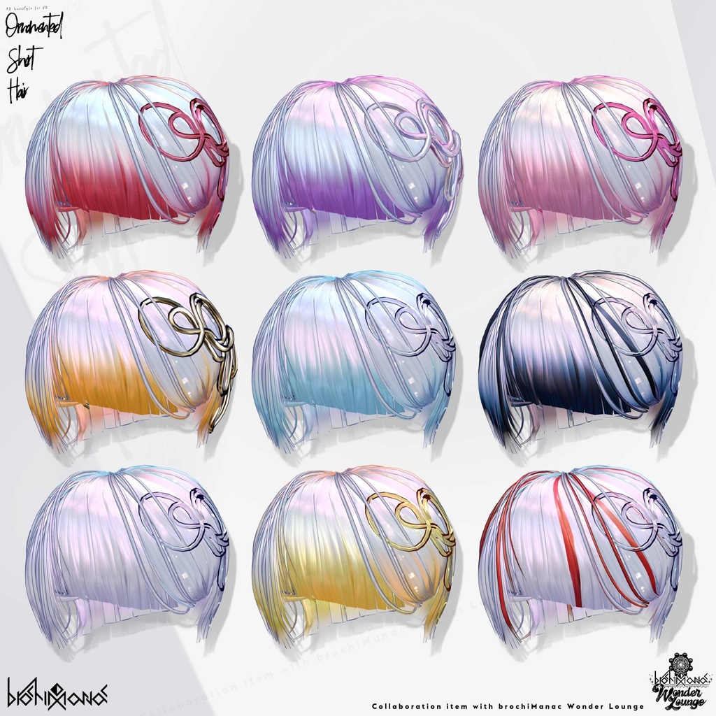 ヘアアクセ付きアシメショート【#ブロワン にて無料Getチャンスあり!】