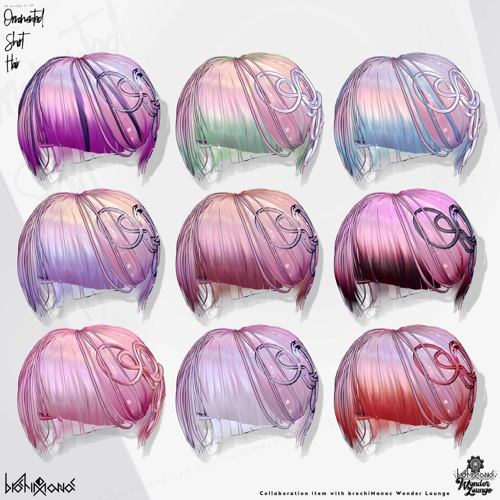 ヘアアクセ付きアシメショート【#ブロワン にて無料Getチャンスあり!】