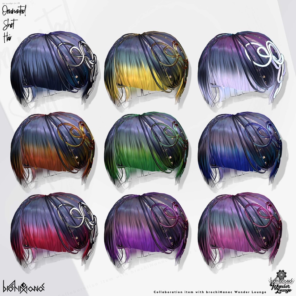 ヘアアクセ付きアシメショート【#ブロワン にて無料Getチャンスあり!】