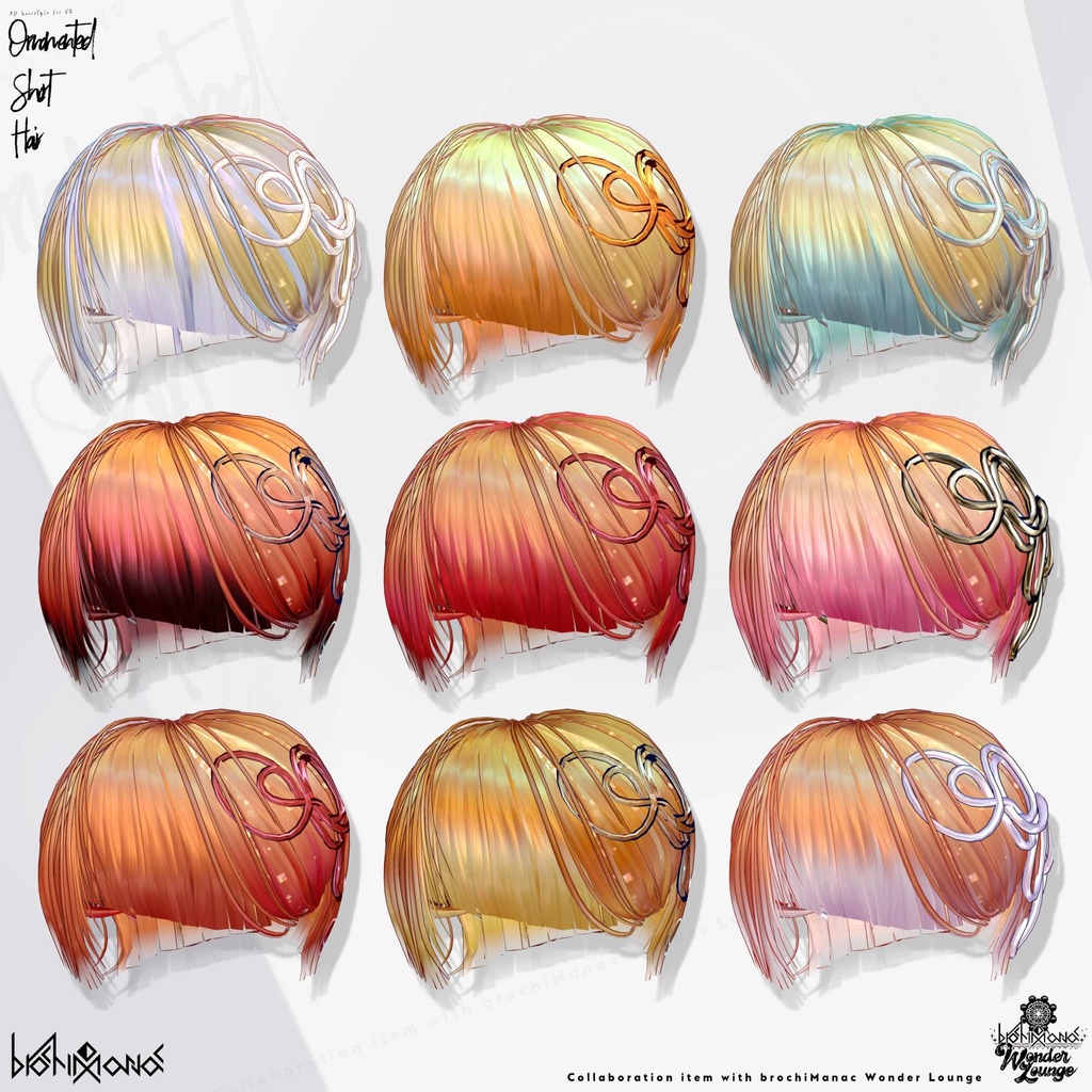 ヘアアクセ付きアシメショート【#ブロワン にて無料Getチャンスあり!】