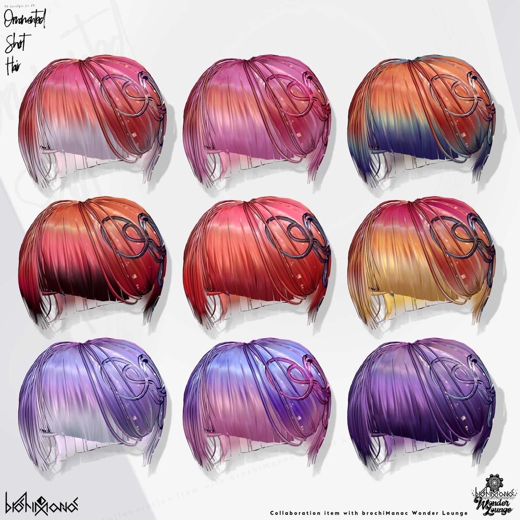 ヘアアクセ付きアシメショート【#ブロワン にて無料Getチャンスあり!】