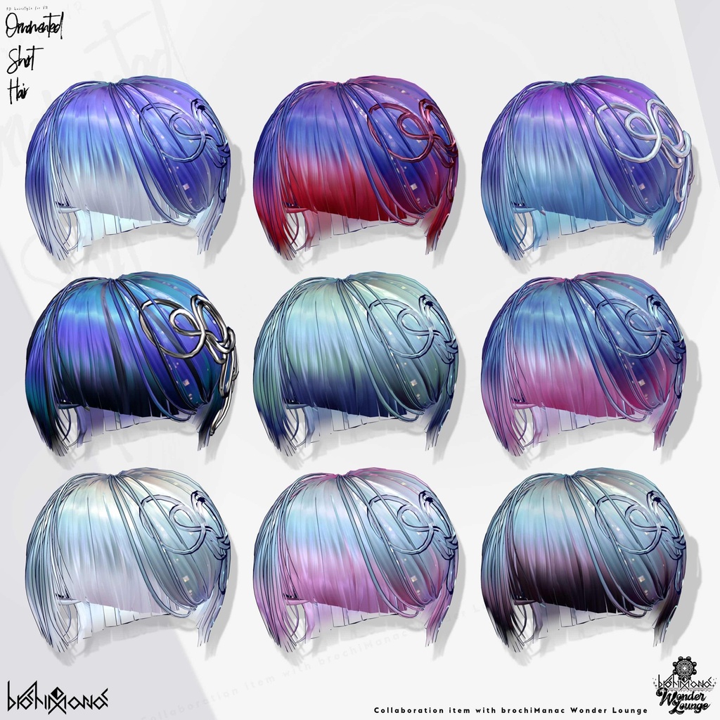 ヘアアクセ付きアシメショート【#ブロワン にて無料Getチャンスあり!】