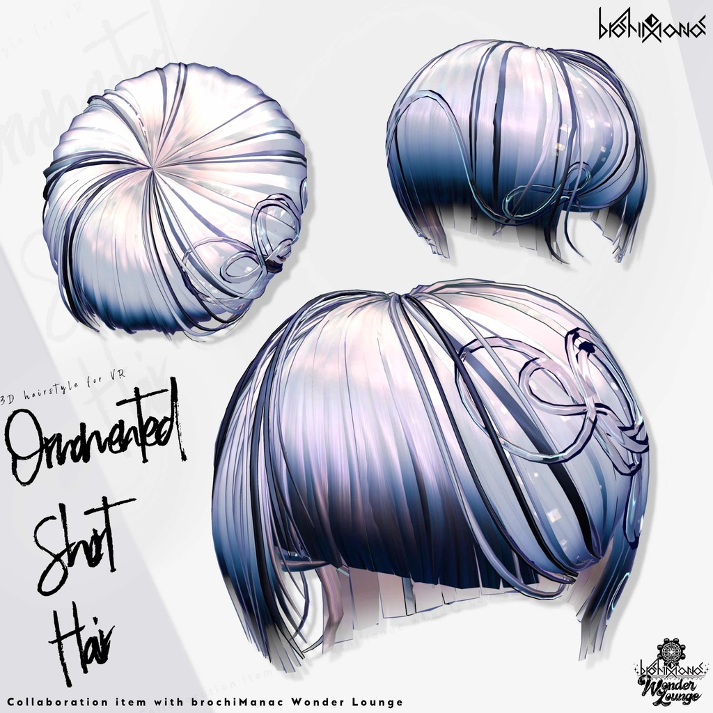 ヘアアクセ付きアシメショート【#ブロワン にて無料Getチャンスあり!】
