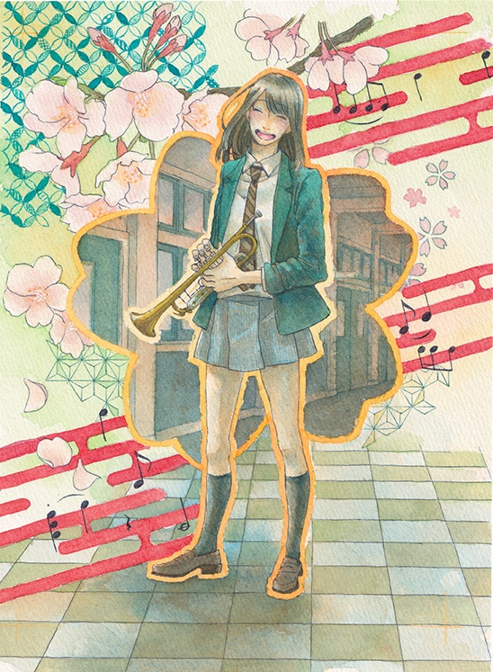 春のおと 原画(額装済み)