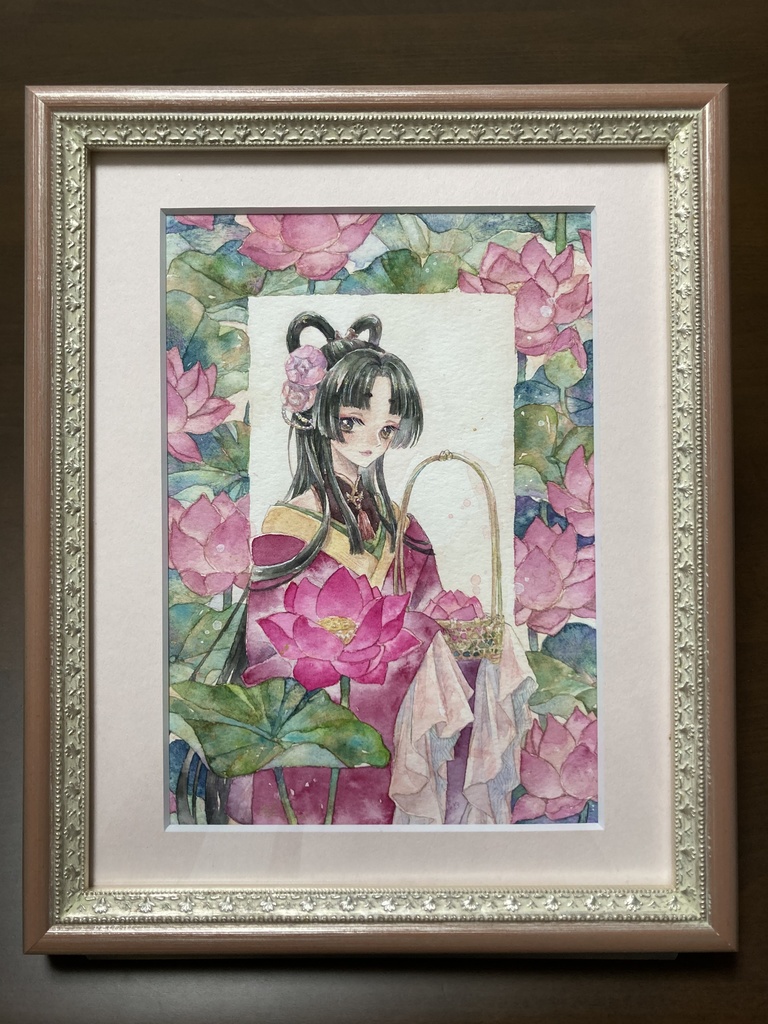 額装原画　艶陽天