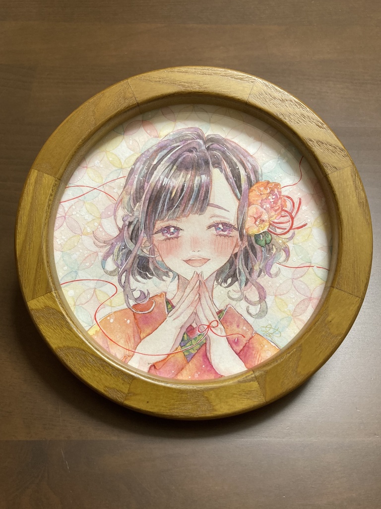 額装原画　えんむすび・弐