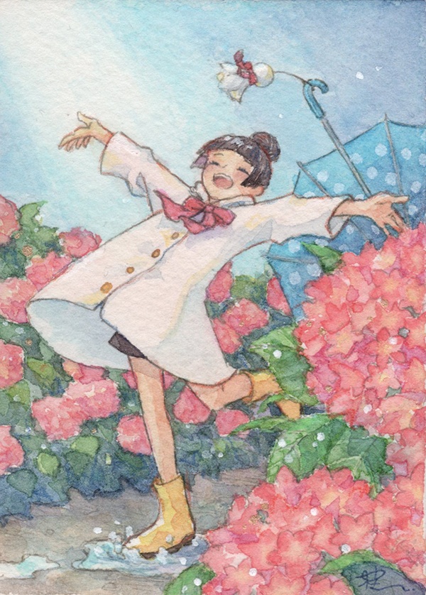 ATC原画　雨のち晴れ