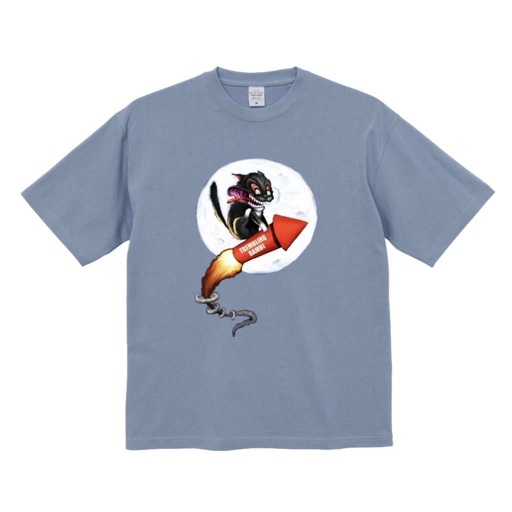 【T-Shirt】-howling at the moon-(BLU)