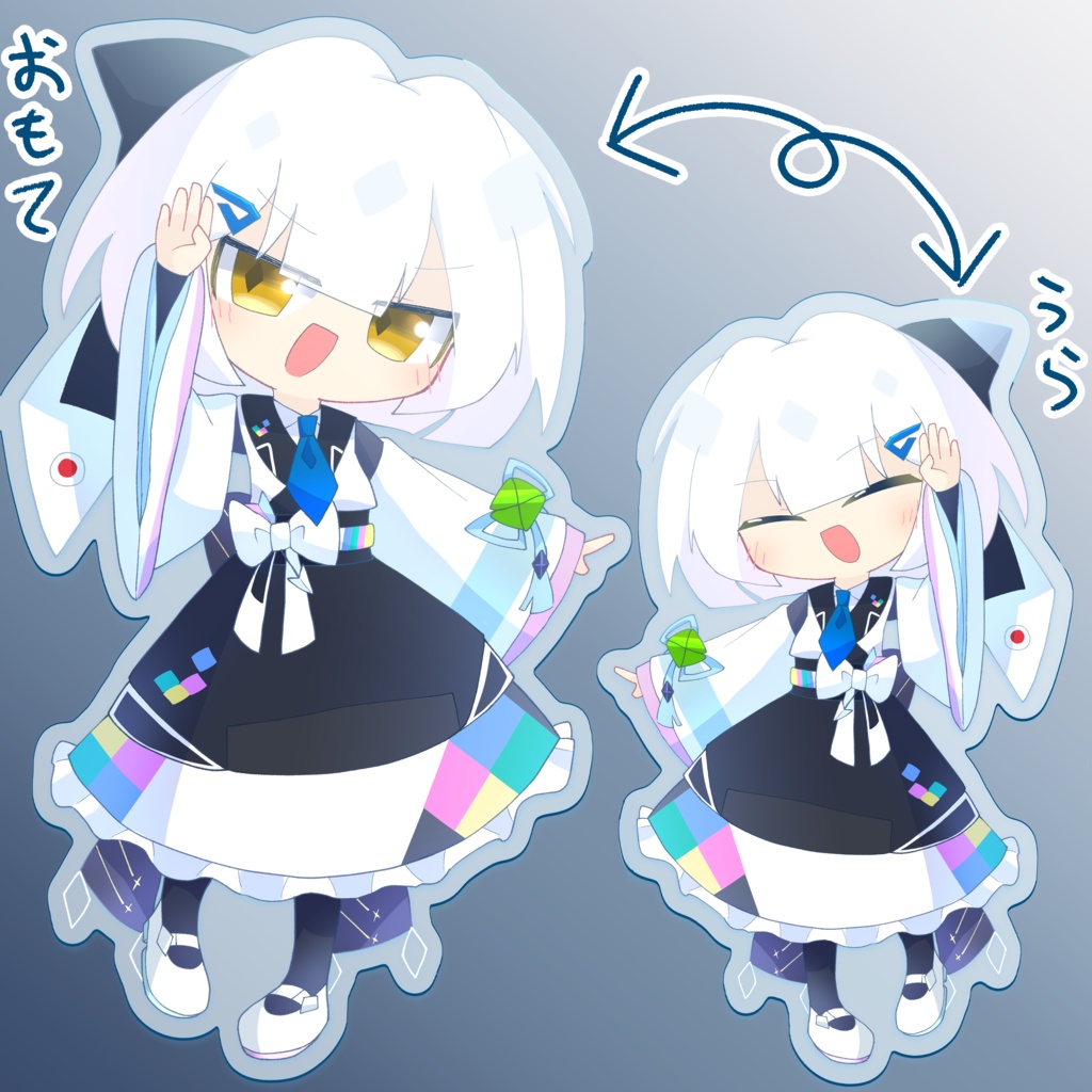 ニコちゃん 両面アクキー
