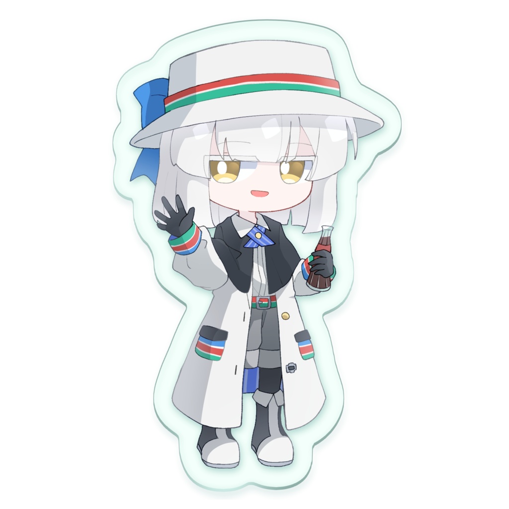 よんせんぱいガラスアクキー