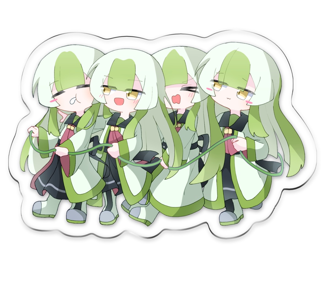 キハひゃくと 4連アクキー