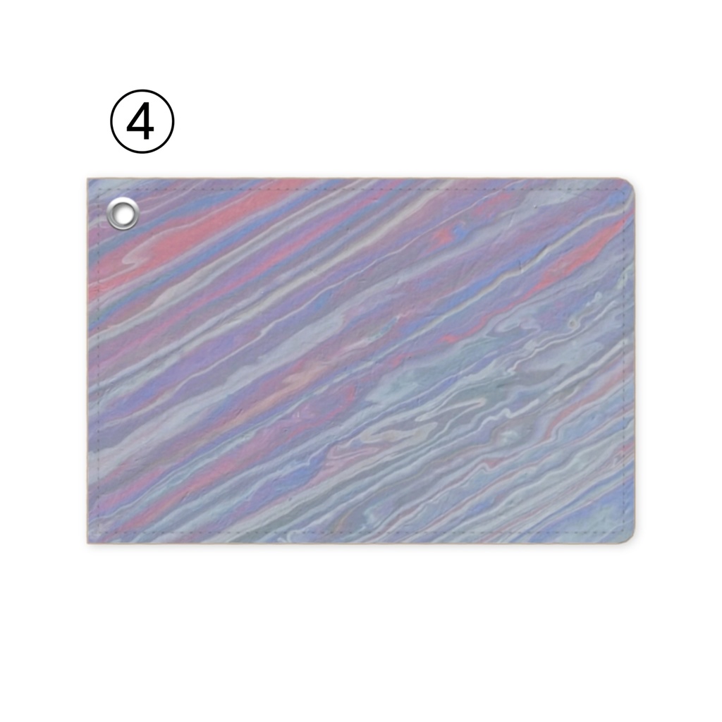 ポーリングアート フルイドアート 抽象画 パスケース ver.1