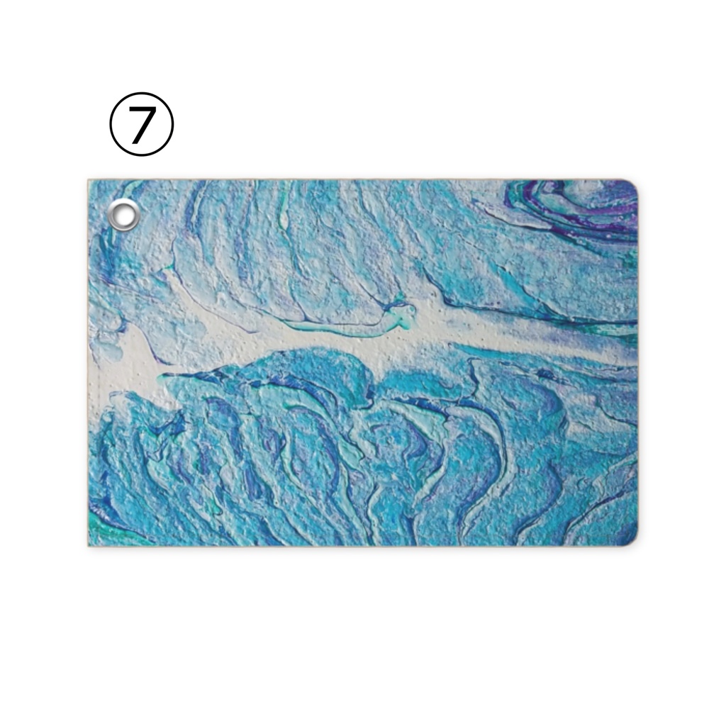 ポーリングアート フルイドアート 抽象画 パスケース ver.1