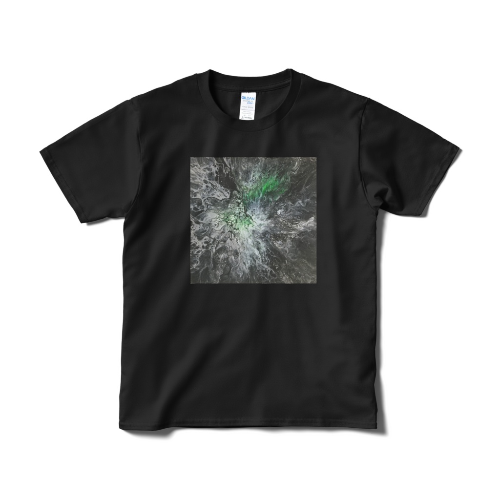 ポーリングアート フルイドアート 抽象画 Tシャツ モダン