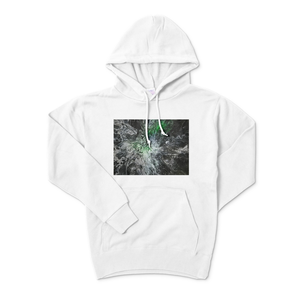 ポーリングアート フルイド 抽象画 パーカー モダン