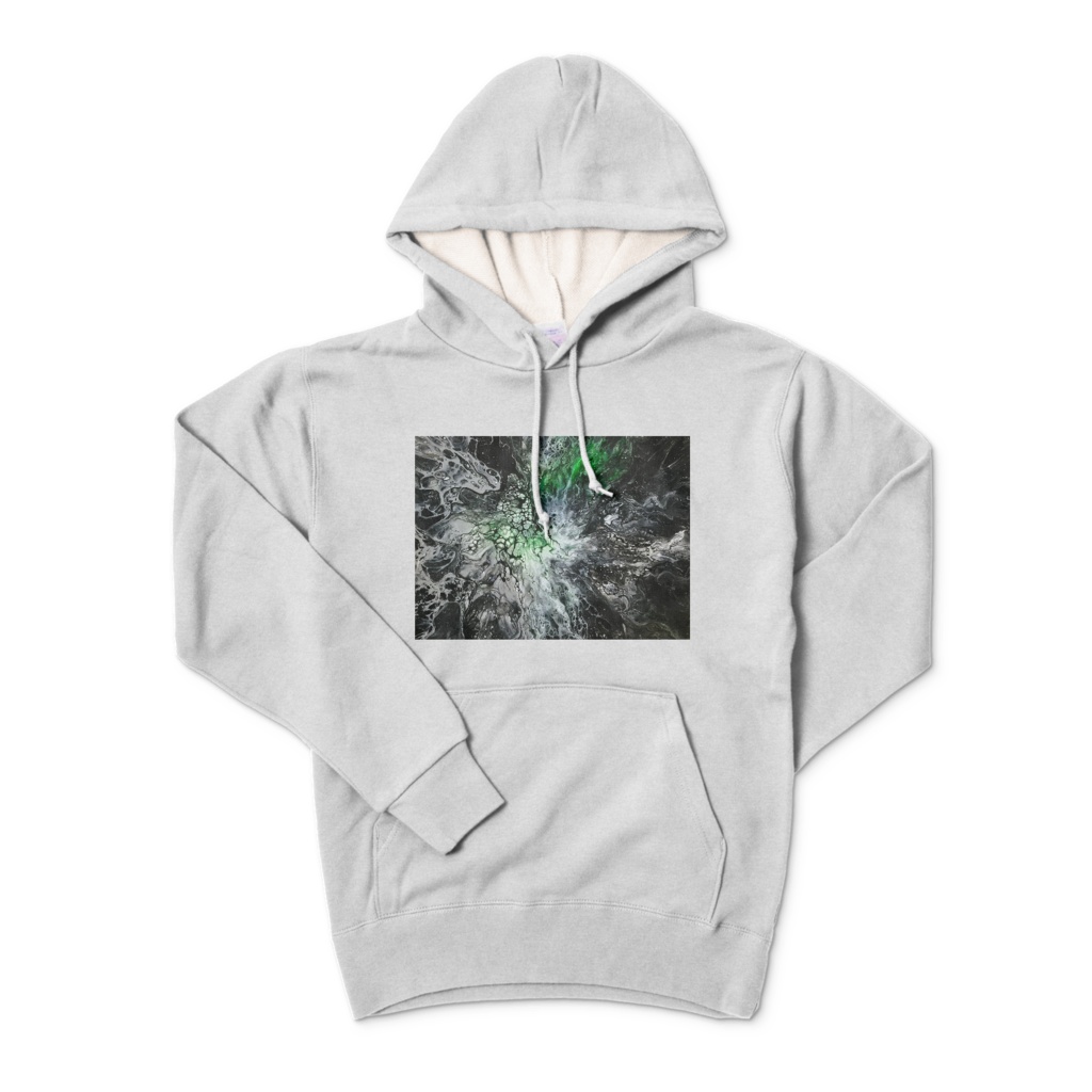 ポーリングアート フルイド 抽象画 パーカー モダン