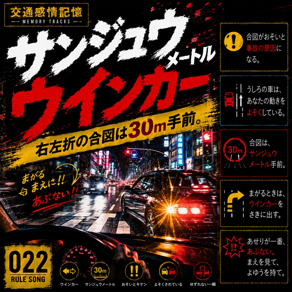 サンジュウメートル｜ウインカー感情記憶