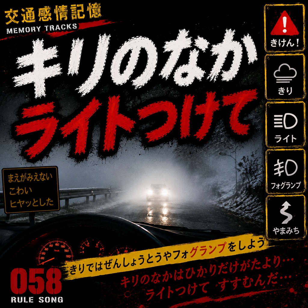 白い世界の道標 （濃霧時の前照灯と安全運転 / 学科試験の罠対策mp3）