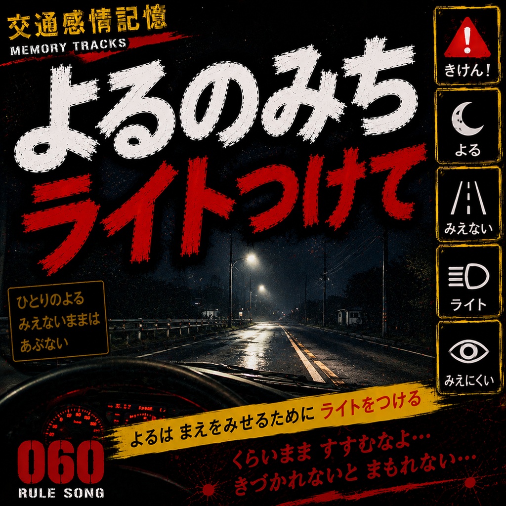 ミッドナイト・ラン (夜間の前照灯点灯義務と無灯火運転防止 / 学科試験の罠対策mp3)