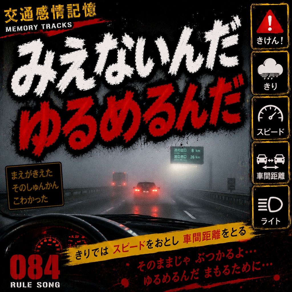 フォグ・ハザード (濃霧時の高速道路と車間距離確保 / 学科試験の罠対策mp3)