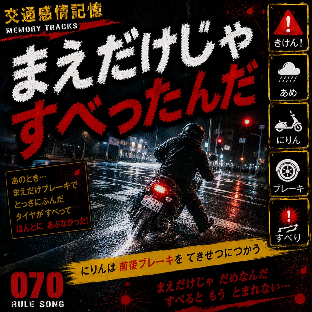 アンバランス・ブレーキ (二輪車の前後ブレーキ操作と急ブレーキ防止 / 学科試験の罠対策mp3)