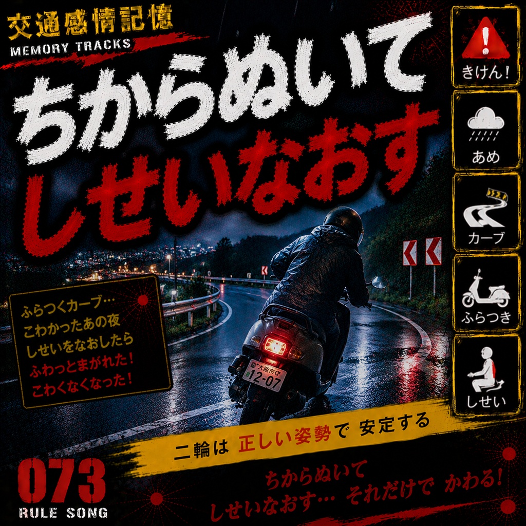 ライディング・バランス （二輪車の正しい運転姿勢とカーブ走行・ふらつき防止対策 / 学科試験の罠対策mp3）