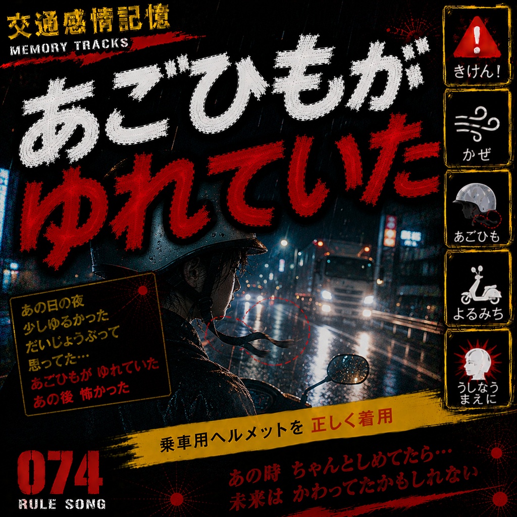 風に揺れる約束 （乗車用ヘルメットの正しい着用とあごひもの重要性 / 学科試験の罠対策mp3）