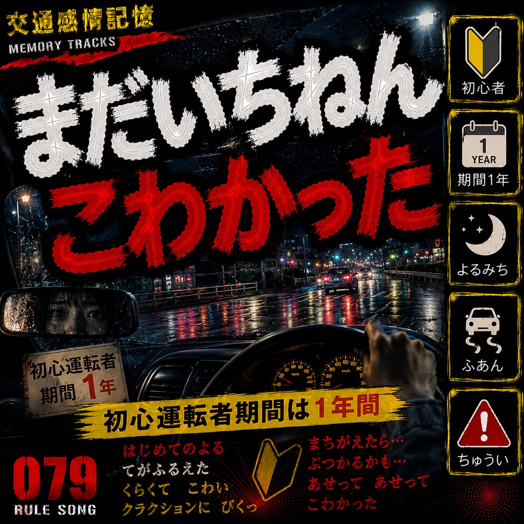 365日のプロローグ （初心運転者期間1年・初心者マーク表示義務 / 学科試験の罠対策mp3）