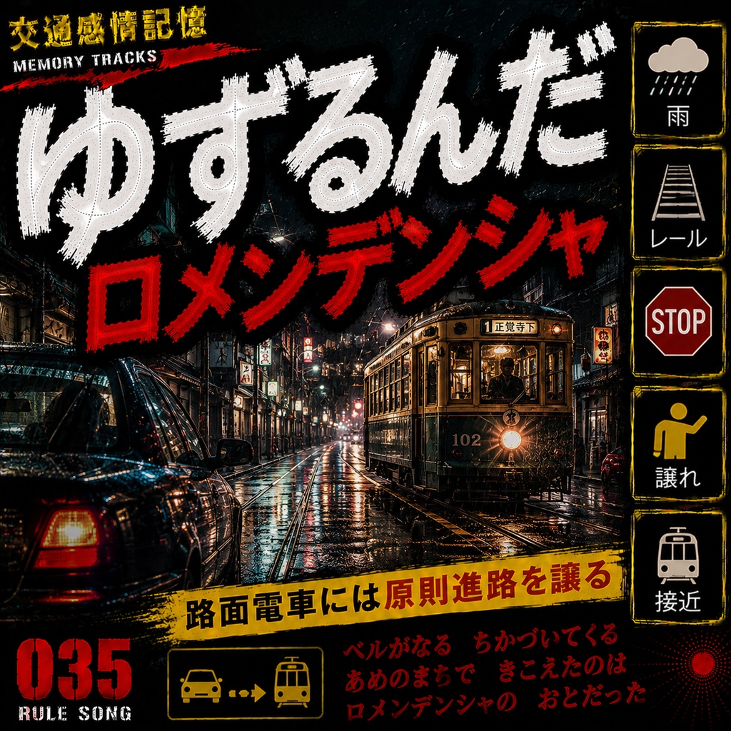 ノスタルジック・レール (路面電車の進路妨害禁止・路面電車優先ルール / 学科試験の罠対策mp3)