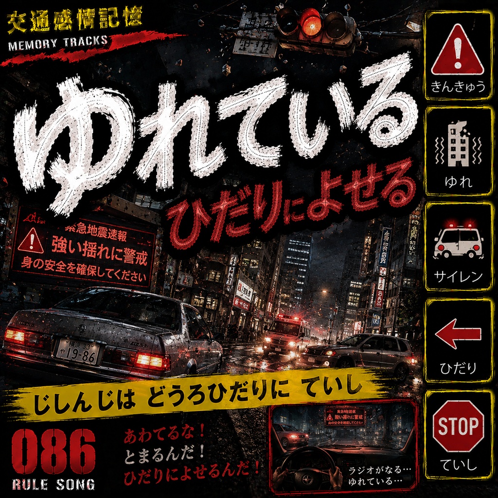 アラート・レフト （大地震発生時の運転ルール・道路左側への停止義務 / 学科試験の罠対策mp3）