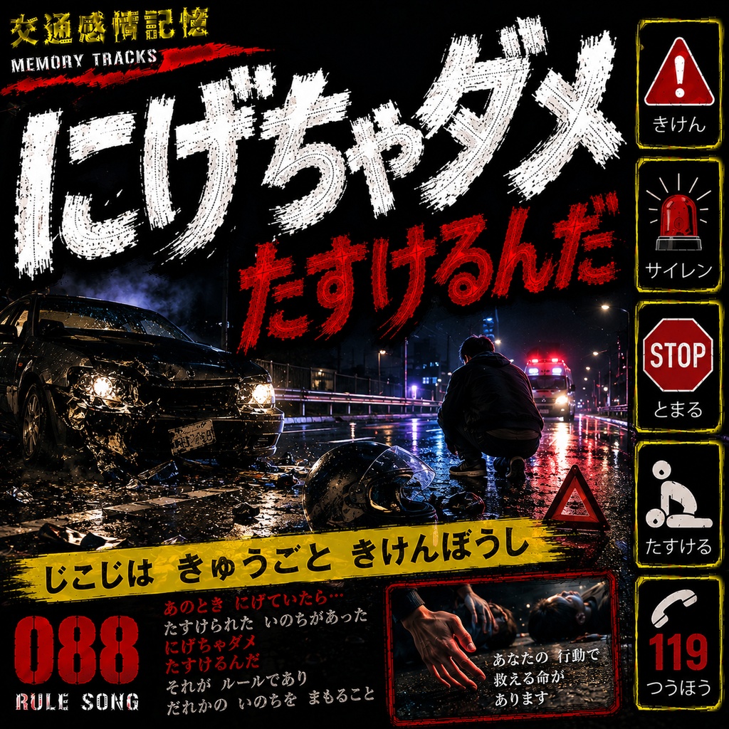 サイレント・シャウト (交通事故時の救護義務と危険防止措置・ひき逃げ厳罰 / 学科試験の罠対策mp3)