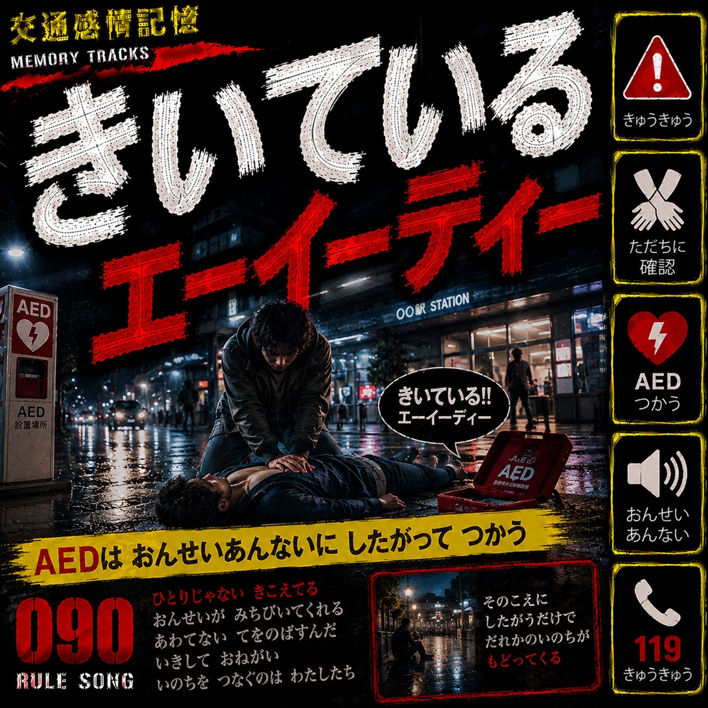 鼓動のカウントダウン （応急救護処置とAEDの使用方法 / 学科試験の罠対策mp3）