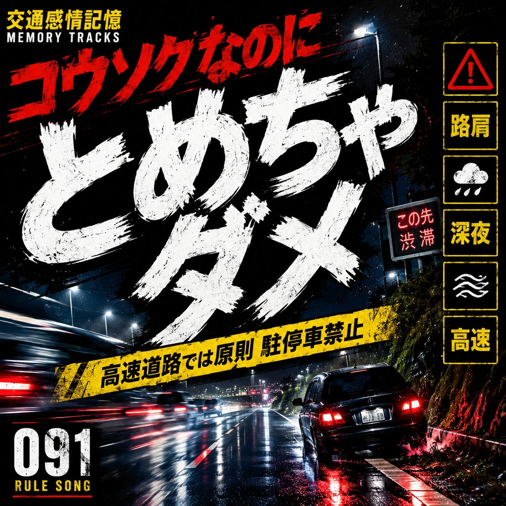 ミッドナイト・ストップ (高速道路の駐停車禁止ルールと非常駐車帯利用 / 学科試験の罠対策mp3)