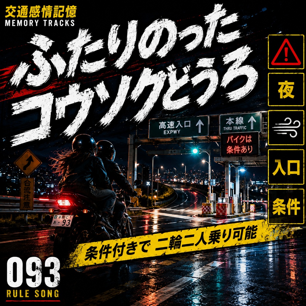ふたりの風とハイウェイ （二輪車の高速道路二人乗り条件付き許可ルール / 学科試験の罠対策mp3）
