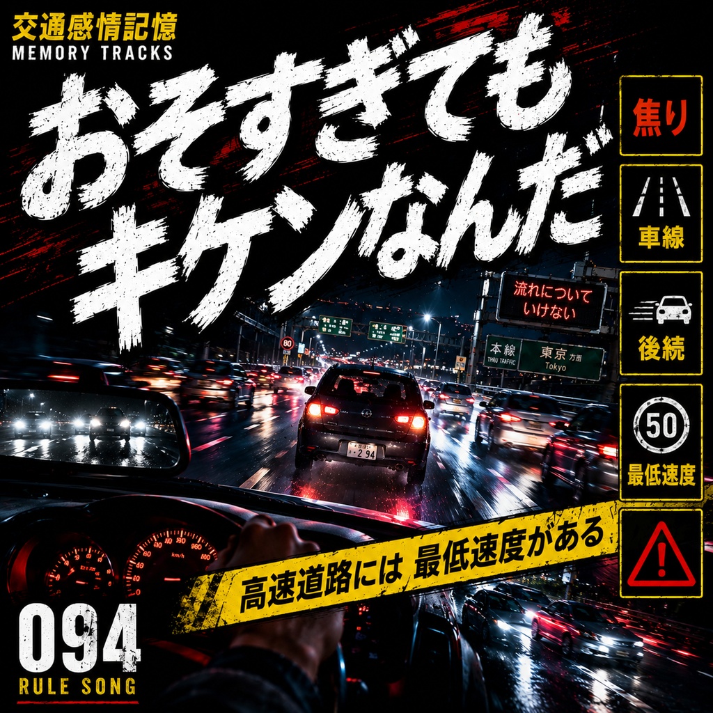 スローモー・パニック （高速道路の最低速度ルールと低速走行違反 / 学科試験の罠対策mp3）