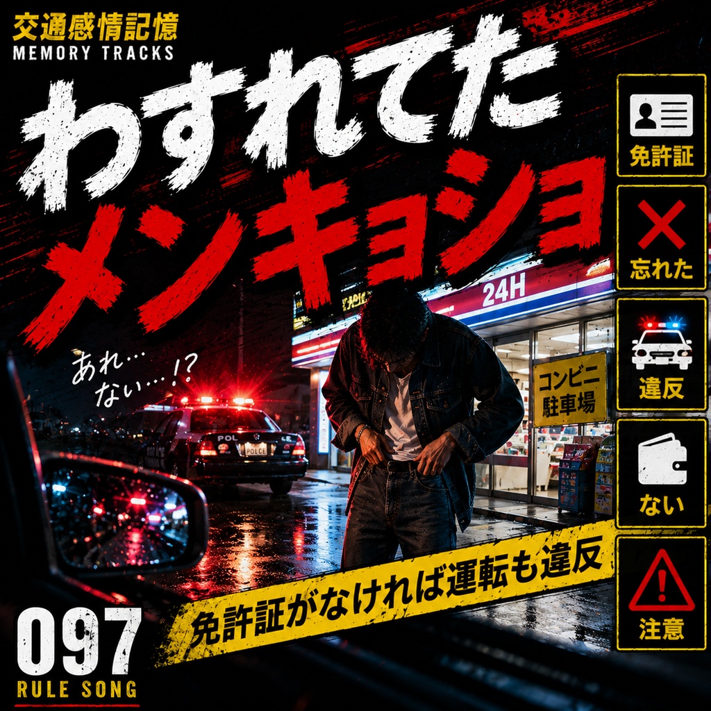 ポケットの空白 （運転免許証不携帯の違反ルール / 学科試験の罠対策mp3）