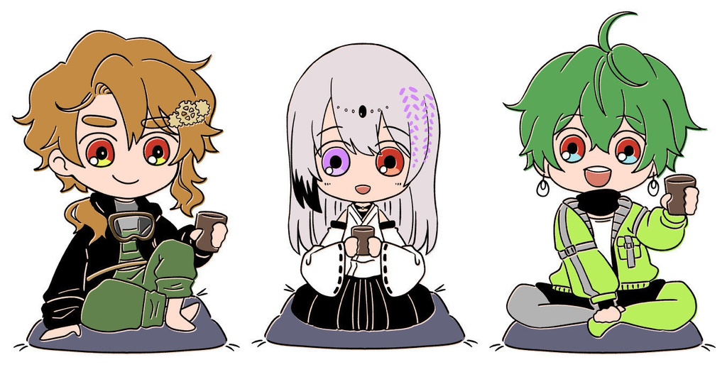 アクリルスタンド三種