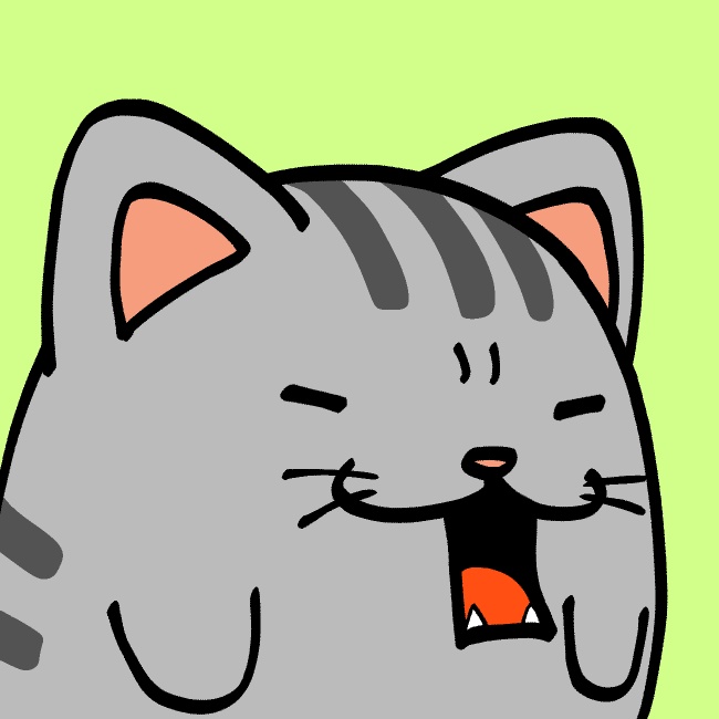 フレーメン反応猫GIFアニメ