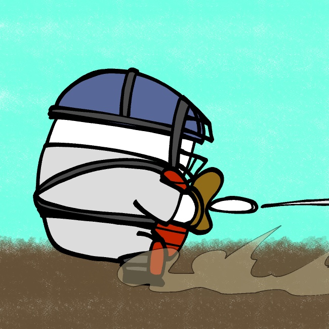 剛速球キャッチャーGIFアニメ