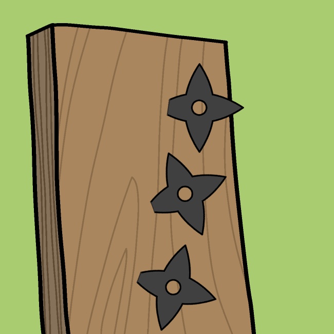 三連手裏剣GIFアニメ