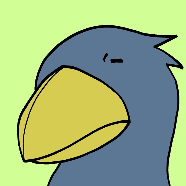 クチバシ鳴らしハシビロコウGIFアニメ
