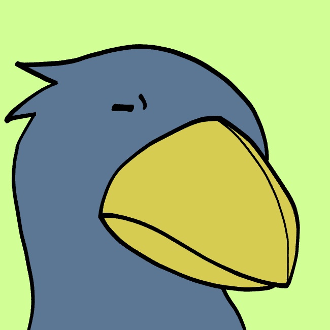 クチバシ鳴らしハシビロコウGIFアニメ