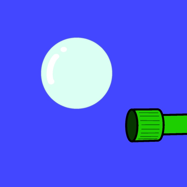 シャボン玉ふわふわGIFアニメ