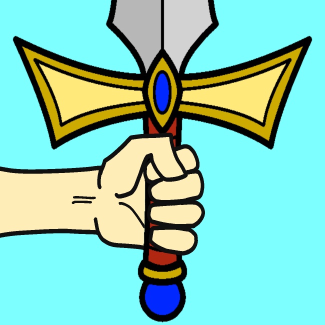 剣を召喚GIFアニメ