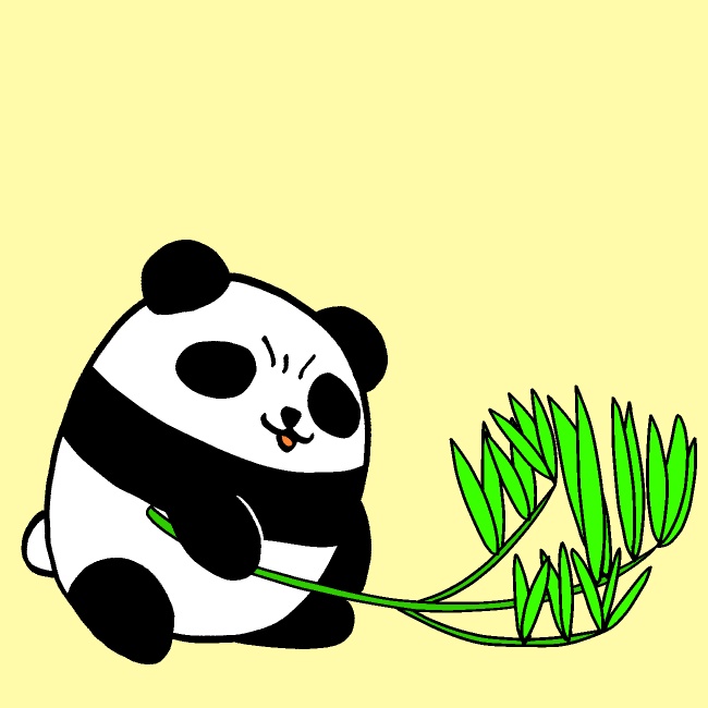 笹ばんばんパンダGIFアニメ