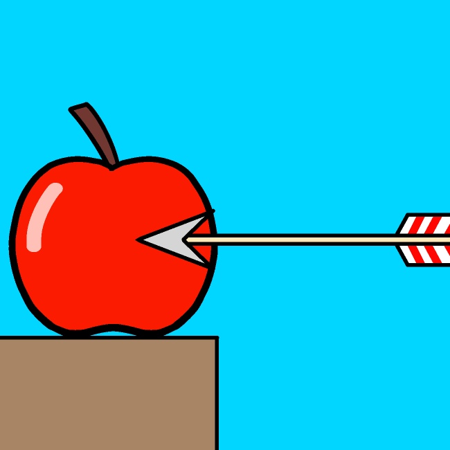 超硬いリンゴGIFアニメ