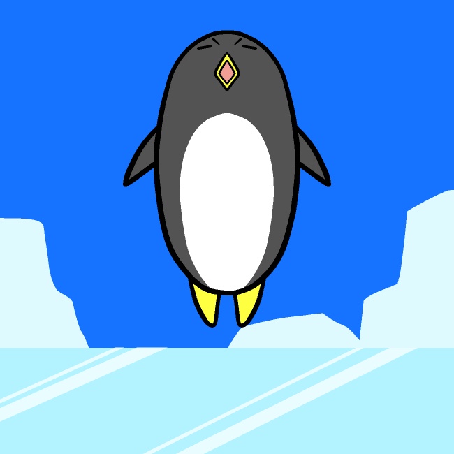 飛べるペンギンGIFアニメ