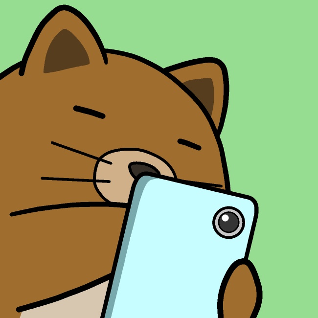 スマホスクロール犬GIFアニメ