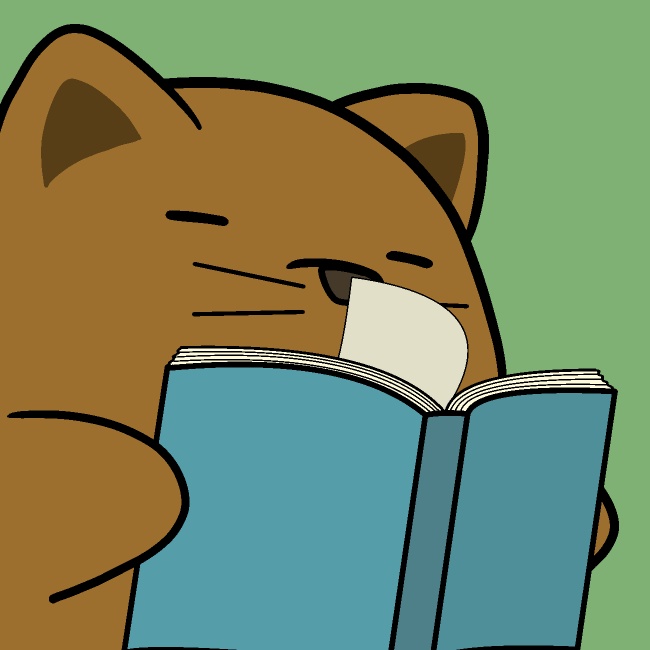 ぱらぱら読書犬GIFアニメ