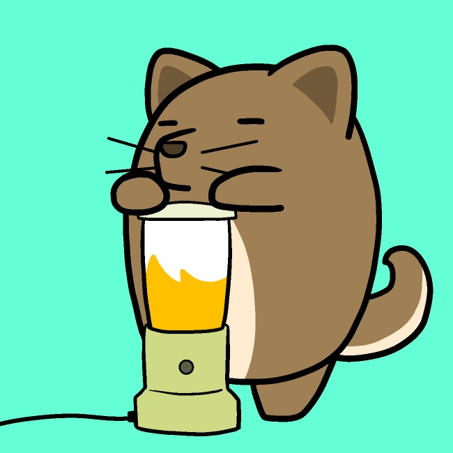 ジューサーぶるぶる犬GIFアニメ